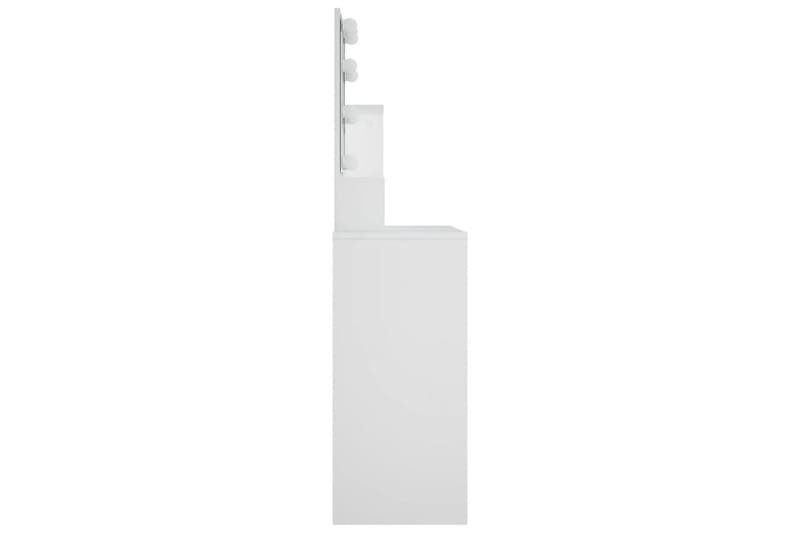 beBasic Sminkebord med LED hvit 86,5x35x136 cm - Hvit - Møbler - Bord - Sminkebord & toalettbord