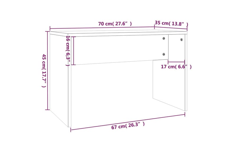 beBasic Sminkebordsett betonggrå 74,5x40x141 cm - GrÃ¥ - Sminkebord & toalettbord