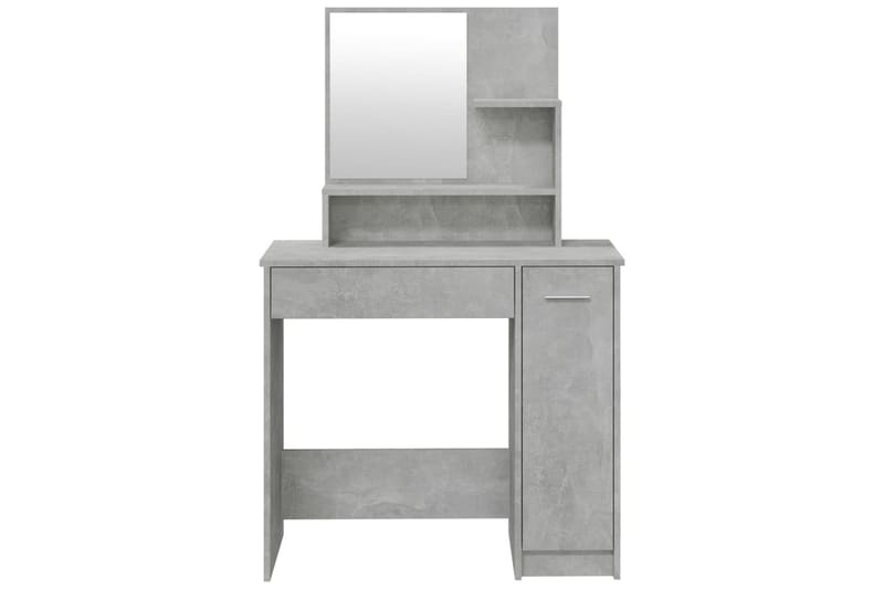 beBasic Sminkebordsett betonggrå 86,5x35x136 cm - GrÃ¥ - Møbler - Bord - Sminkebord & toalettbord