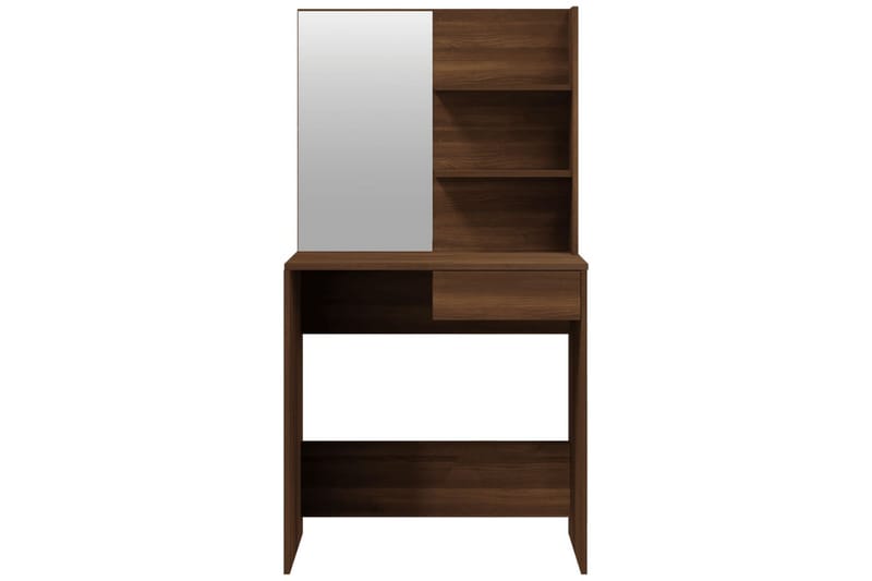beBasic Sminkebordsett brun eik 74,5x40x141 cm - Brun - Møbler - Bord - Sminkebord & toalettbord