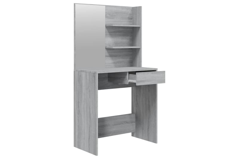 beBasic Sminkebordsett grå sonoma 74,5x40x141 cm - GrÃ¥ - Møbler - Bord - Sminkebord & toalettbord