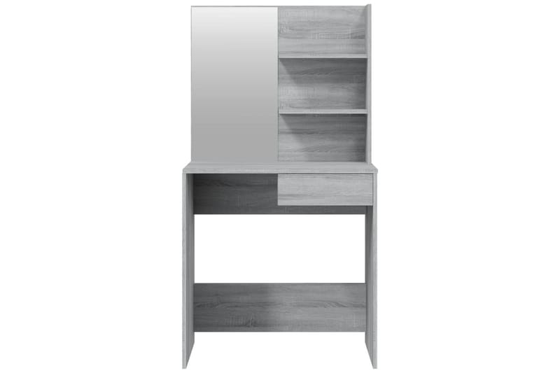 beBasic Sminkebordsett grå sonoma 74,5x40x141 cm - GrÃ¥ - Møbler - Bord - Sminkebord & toalettbord
