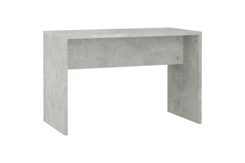 beBasic Sminkebordsett med LED betonggrå konstruert tre - GrÃ¥ - Møbler - Bord - Sminkebord & toalettbord