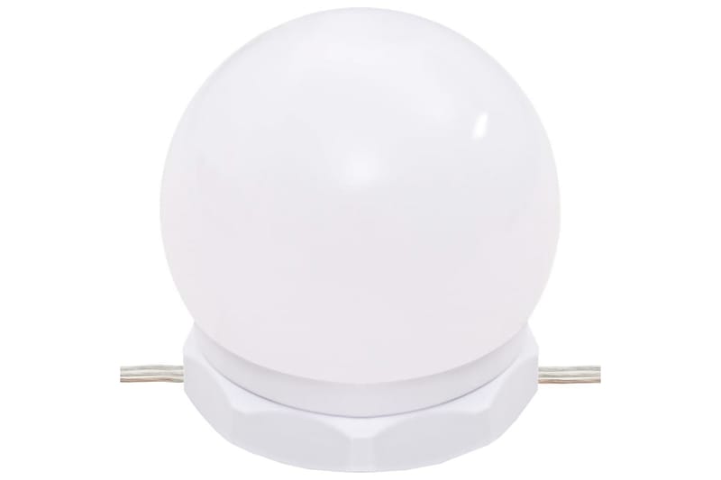 beBasic Sminkebordsett med LED sonoma eik konstruert tre - Brun - Møbler - Bord - Sminkebord & toalettbord