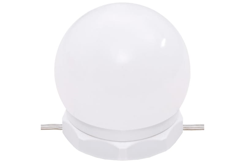 beBasic Sminkebordsett med LED sonoma eik konstruert tre - Brun - Møbler - Bord - Sminkebord & toalettbord