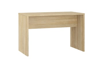 beBasic Sminkebordsett med LED sonoma eik konstruert tre - Brun - Møbler - Bord - Sminkebord & toalettbord
