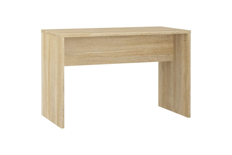 beBasic Sminkebordsett med LED sonoma eik konstruert tre - Brun - Møbler - Bord - Sminkebord & toalettbord