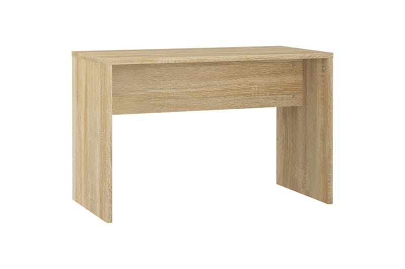 beBasic Sminkebordsett med LED sonoma eik konstruert tre - Brun - Møbler - Bord - Sminkebord & toalettbord