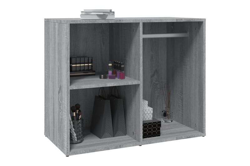 beBasic Sminkeskap grå sonoma 80x40x65 cm konstruert tre - GrÃ¥ - Møbler - Bord - Sminkebord & toalettbord