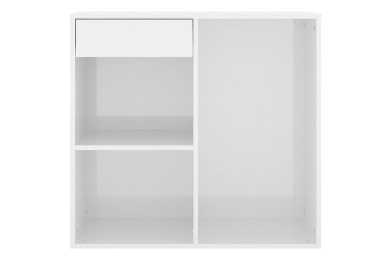 beBasic Sminkeskap høyglans hvit 80x40x75 cm konstruert tre - Hvit - Møbler - Bord - Sminkebord & toalettbord