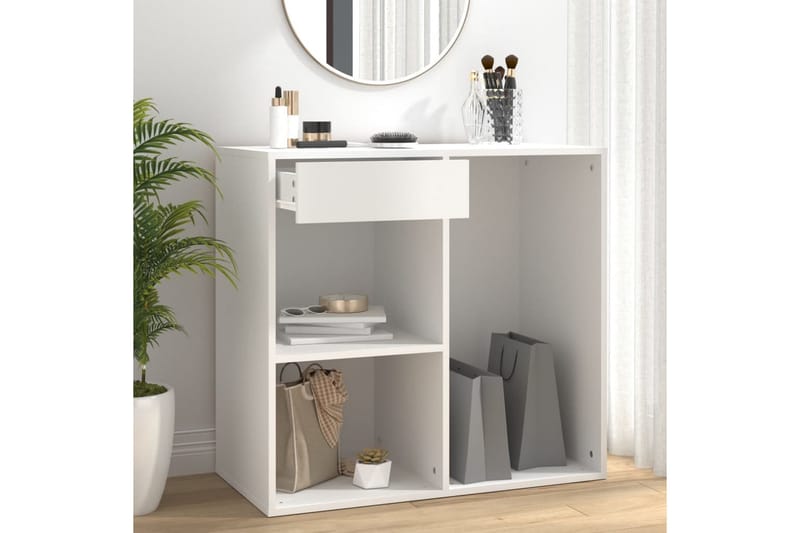 beBasic Sminkeskap hvit 80x40x75 cm konstruert tre - Hvit - Møbler - Bord - Sminkebord & toalettbord