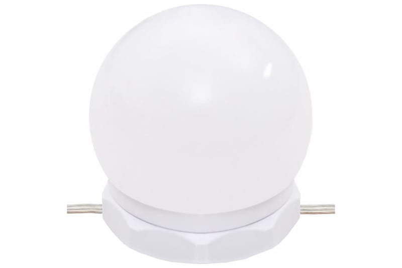 beBasic Speilskap med LED høyglans hvit 60x31,5x62 cm - Hvit - Møbler - Bord - Sminkebord & toalettbord