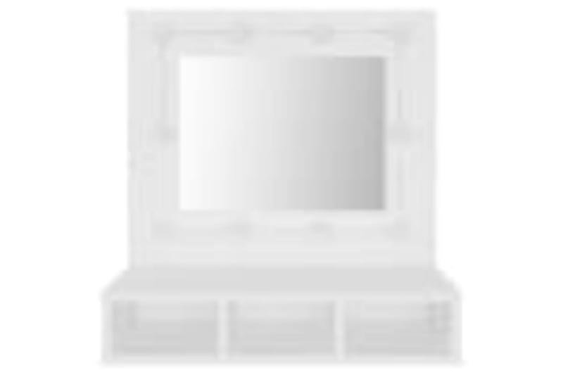 beBasic Speilskap med LED hvit 60x31,5x62 cm - Hvit - Møbler - Bord - Sminkebord & toalettbord