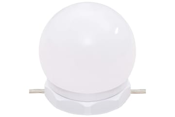 beBasic Speilskap med LED røkt eik 60x31,5x62 cm - Brun - Møbler - Bord - Sminkebord & toalettbord