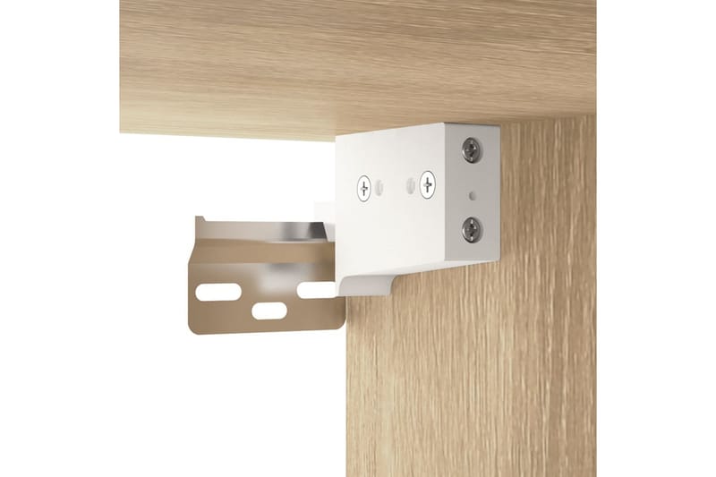 beBasic Speilskap med LED sonoma eik 91x15x76,5 cm - Brun - Møbler - Bord - Sminkebord & toalettbord