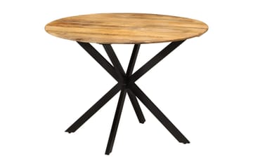 beBasic Spisebord Ã˜110x78 cm heltre mango og stål - Brun - Møbler - Bord - Spisebord & kjøkkenbord