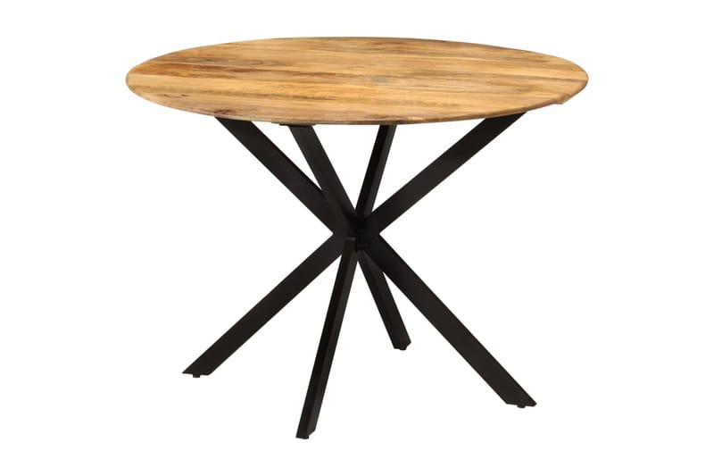 beBasic Spisebord Ã˜110x78 cm heltre mango og stål - Brun - Møbler - Bord - Spisebord & kjøkkenbord