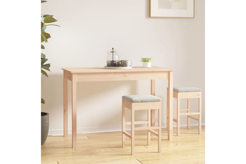 beBasic Spisebord 110x55x75 cm heltre furu - Brun - Møbler - Bord - Spisebord & kjøkkenbord