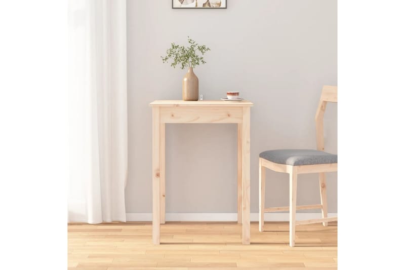 beBasic Spisebord 55x55x75 cm heltre furu - Brun - Spisebord & kjøkkenbord