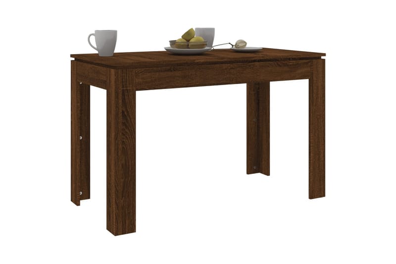 beBasic Spisebord brun eik 120x60x76 cm konstruert tre - Brun - Møbler - Bord - Spisebord & kjøkkenbord