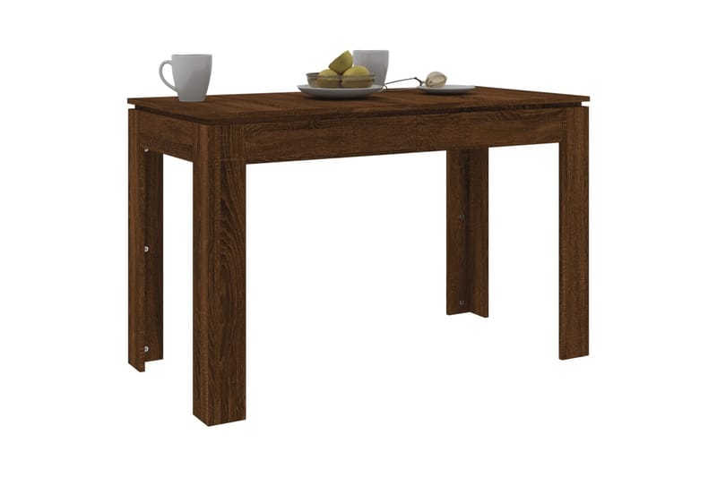 beBasic Spisebord brun eik 120x60x76 cm konstruert tre - Brun - Spisebord & kjøkkenbord