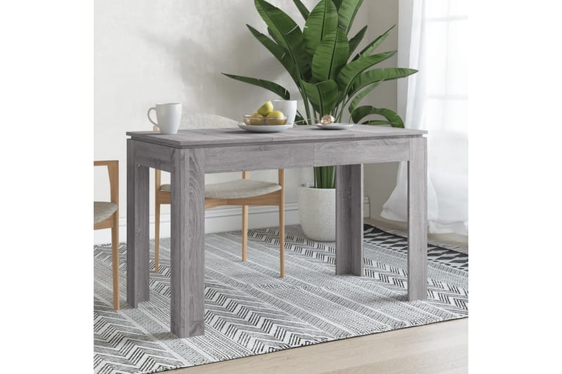 beBasic Spisebord grå sonoma 120x60x76 cm konstruert tre - GrÃ¥ - Møbler - Bord - Spisebord & kjøkkenbord