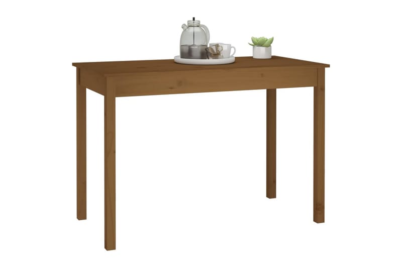 beBasic Spisebord honningbrun 110x55x75 cm heltre furu - Brun - Spisebord & kjøkkenbord