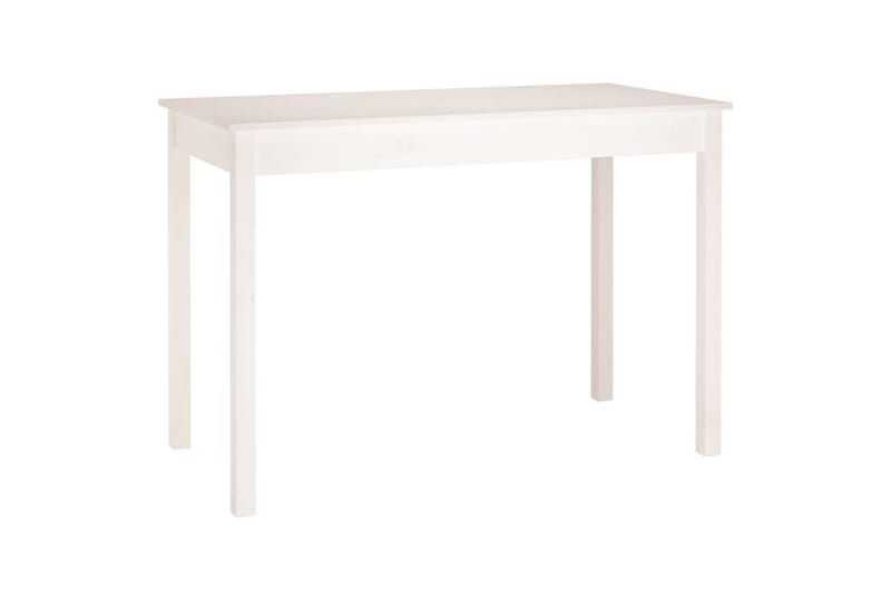 beBasic Spisebord hvit 110x55x75 cm heltre furu - Hvit - Spisebord & kjøkkenbord