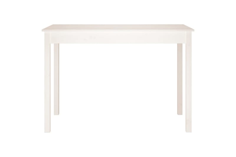 beBasic Spisebord hvit 110x55x75 cm heltre furu - Hvit - Møbler - Bord - Spisebord & kjøkkenbord