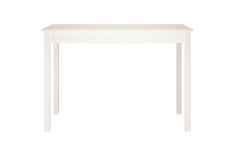 beBasic Spisebord hvit 110x55x75 cm heltre furu - Hvit - Spisebord & kjøkkenbord