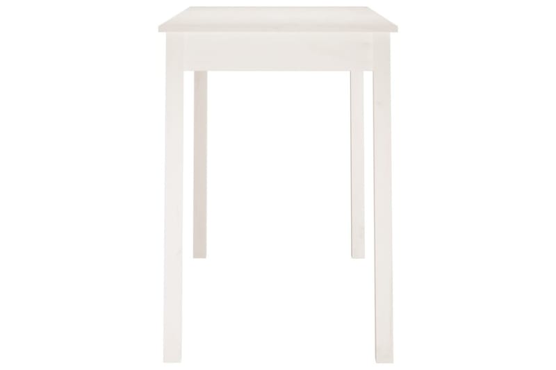 beBasic Spisebord hvit 110x55x75 cm heltre furu - Hvit - Møbler - Bord - Spisebord & kjøkkenbord