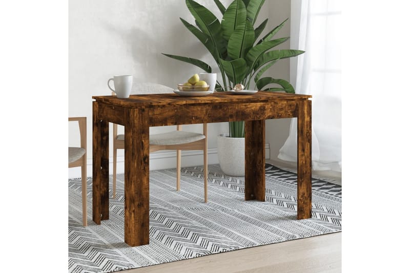 beBasic Spisebord røkt eik 120x60x76 cm konstruert tre - Brun - Møbler - Bord - Spisebord & kjøkkenbord