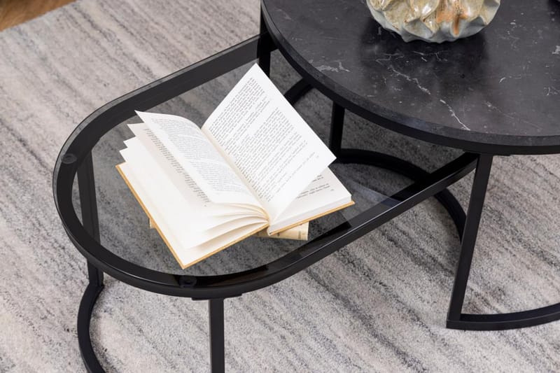 Belgrat Sofabord 70 cm - Svart - Møbler - Bord - Sofabord