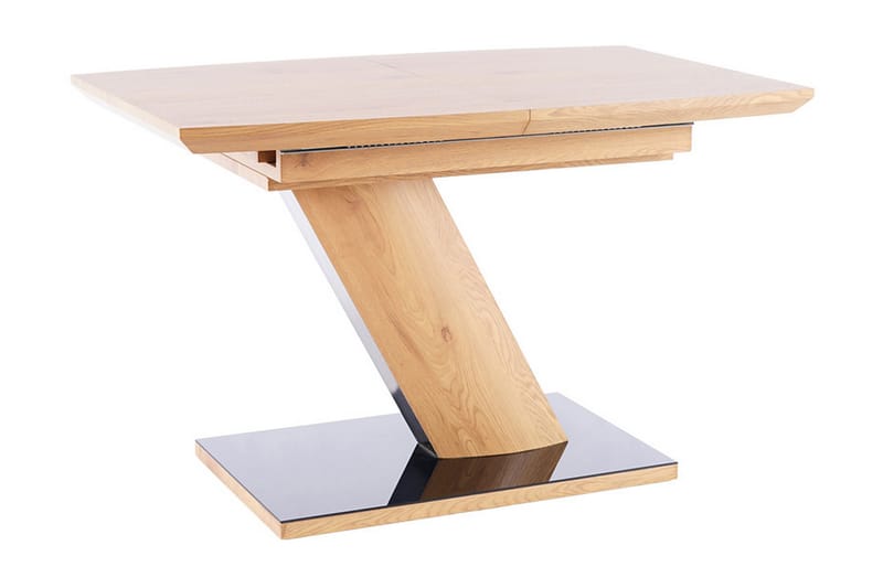Bendale Forlengningsbart Spisebord 120 cm - Glass/Eik/Svart - Spisebord & kjøkkenbord