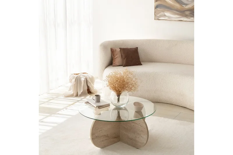 Bengul Sofabord 75 cm - Beige - Møbler - Bord - Sofabord