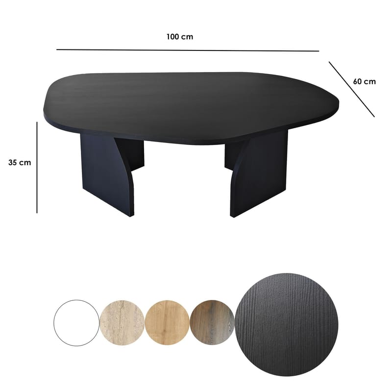 Berriaren Sofabord 100 cm - Svart - Møbler - Bord - Sofabord