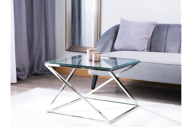 Beverly Sofabord 60 cm - Sølv - Sofabord