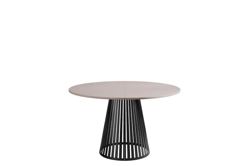 Beylen Matbord 100 cm Rund - Beige/Svart - Møbler - Bord - Spisebord & kjøkkenbord