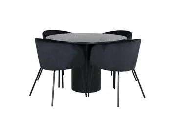 Bianca Matgruppe 110 cm Rund med 4 Berit stoler