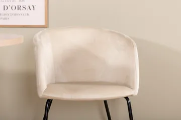 Bianca Matgruppe 200 cm Oval med 4 Berit stoler - Beige - Møbler - Bord - Spisegrupper