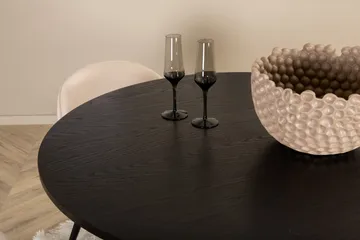 Bianca rundt spisebord med 4 stk. Velvet spisestoler - Møbler - Bord - Spisegrupper