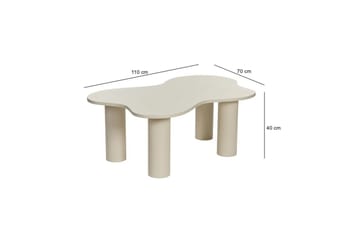 Bloomis Stuebord 110 cm - Krem - Møbler - Bord - Sofabord