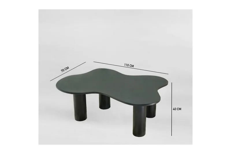 Bloomis Stuebord 110 cm - Sort - Møbler - Bord - Sofabord