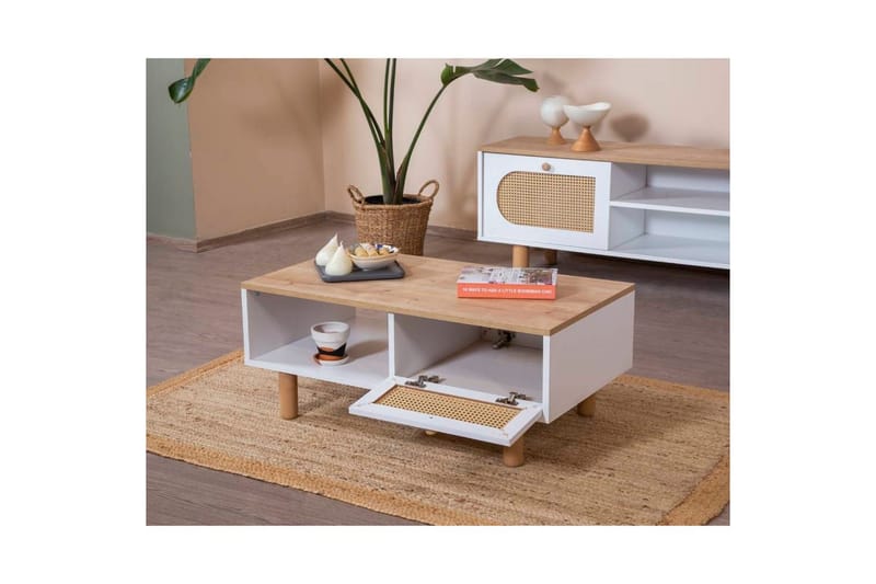 Bohem Sofabord 55 cm - Hvit - Møbler - Bord - Sofabord