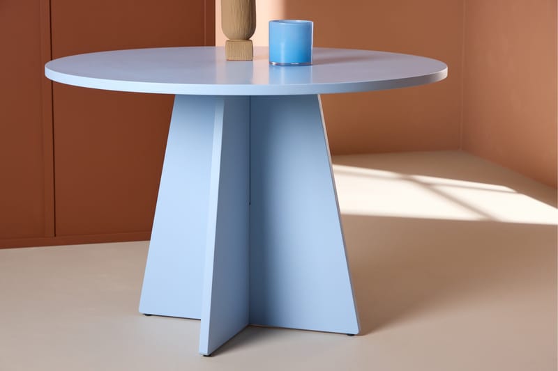 Bootcut Spisebord 110 cm Rundt - Blå - Møbler - Bord - Spisebord & kjøkkenbord