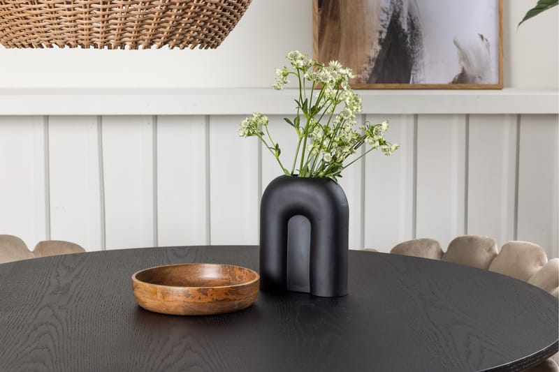 Bootcut Spisegruppe 110 cm Rund med 4 Limhamn Stoler - Beige - Møbler - Bord - Spisegrupper