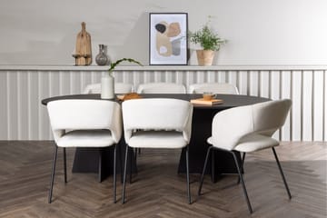 Bootcut Spisegruppe 230 cm Oval med 6 Day Stoler - Sort - Møbler - Bord - Spisegrupper