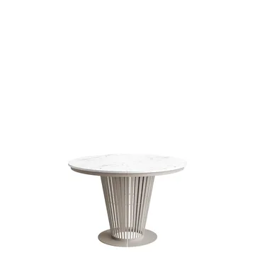 bord Uttrekkbart bord ELANTRA 120 beige, hvit marmor