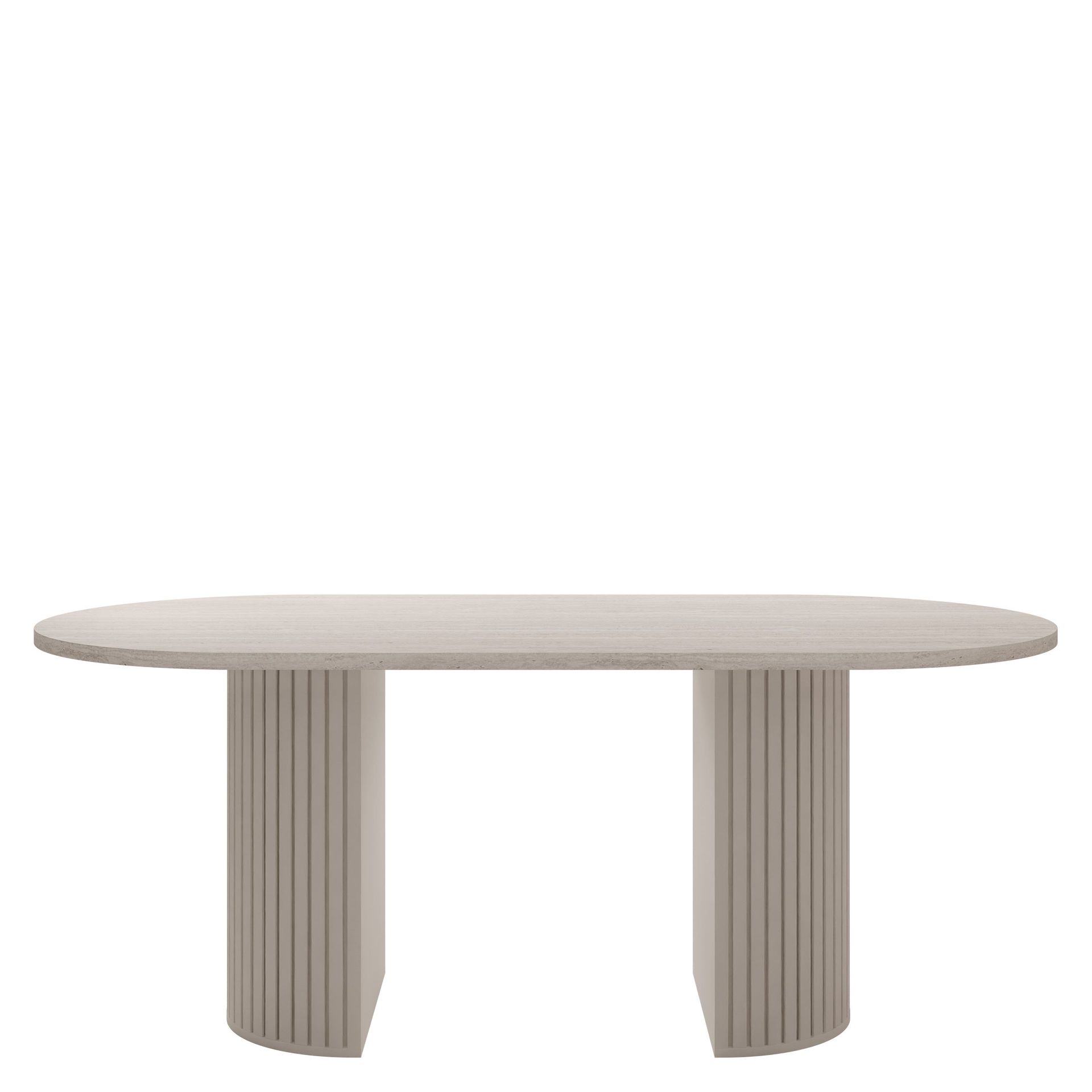 bord Wotkon Travertin, beige - Travertin, beige