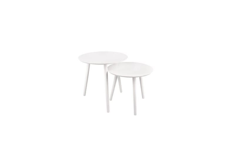 Bordsett Mirrors & More Vilana Hvit - Hvit - Møbler - Bord - Sofabord